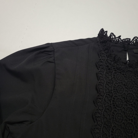 HALOGEN black long sleeve top sz xs - Picture 4 of 14